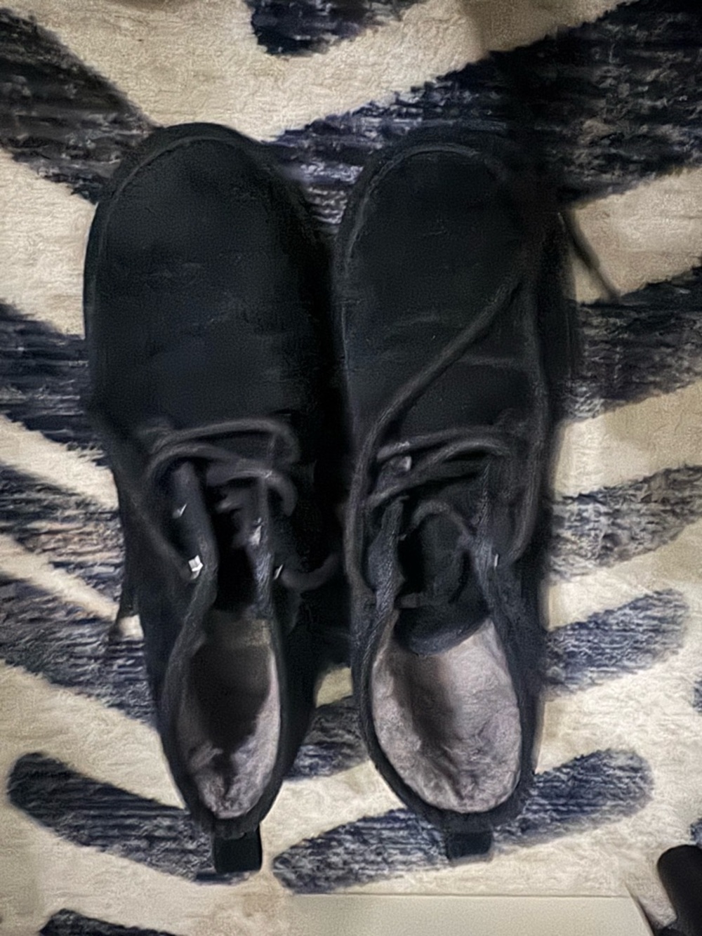 UGG Black Shearling-Lined Boot Interior